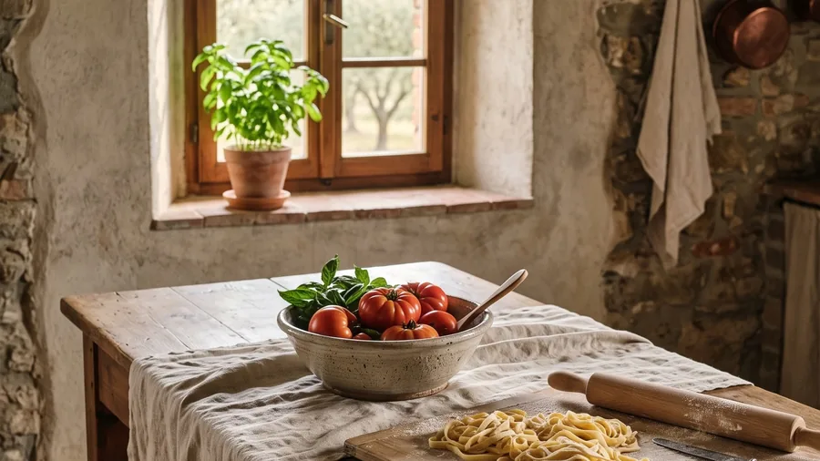 Imagen ilustrativa de Lupaia: Doce habitaciones en una colina toscana frente a Montepulciano, de la mano de una pareja austriaca