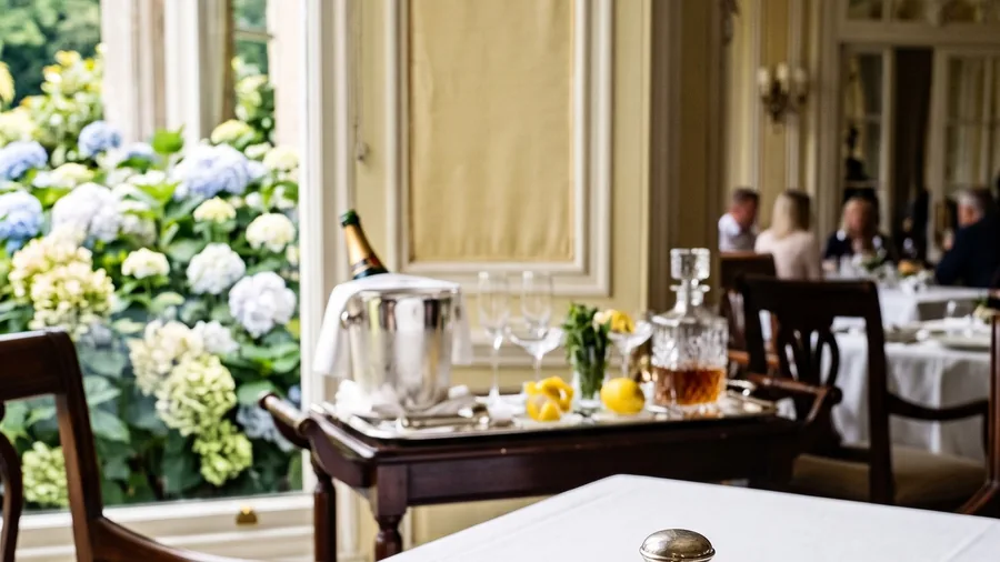 Imagen ilustrativa de The Goring: Una casa eduardiana de propiedad familiar detrás del palacio de Buckingham, con jardín propio